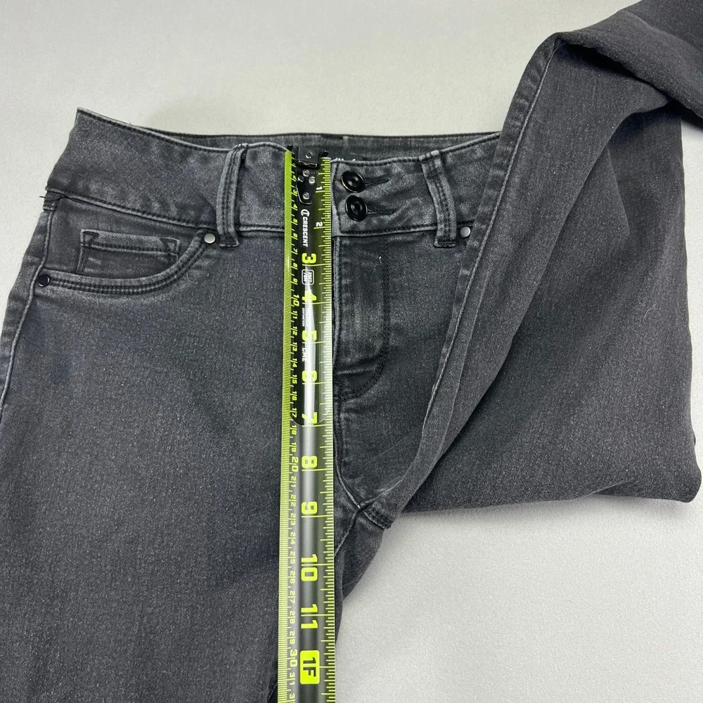 Young & Modern Jeans Womens 6P Black Denim Cotton Stretch Mid Rise Skinny Leg
